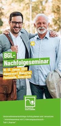 Zielgruppe - potenzielle Nachfolgerinnen und Nachfolger!
Unternehmensnachfolge richtig planen und umsetzen Save the date! 10. bis 13. Januar 2027